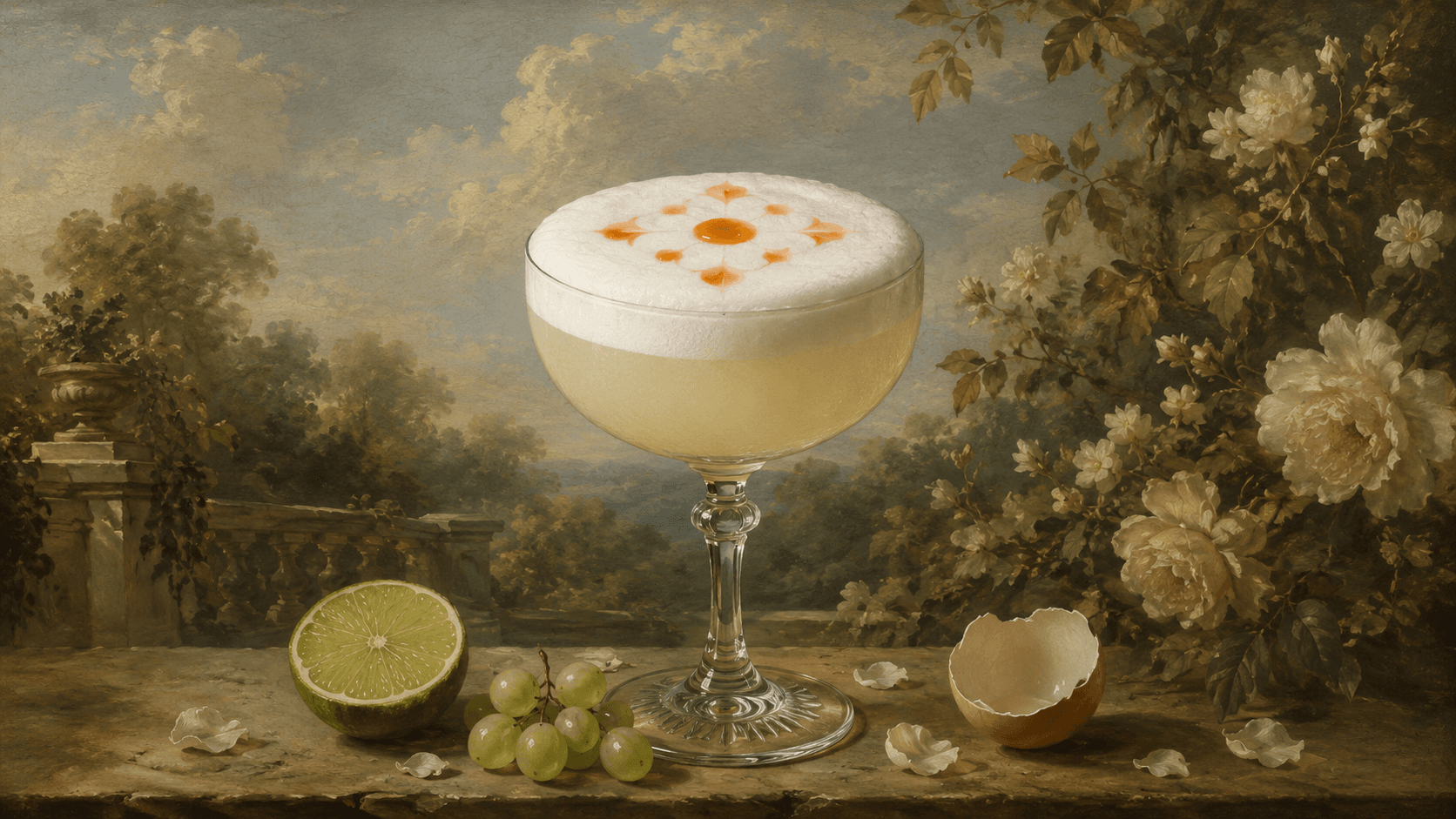 Pisco Sour cocktail