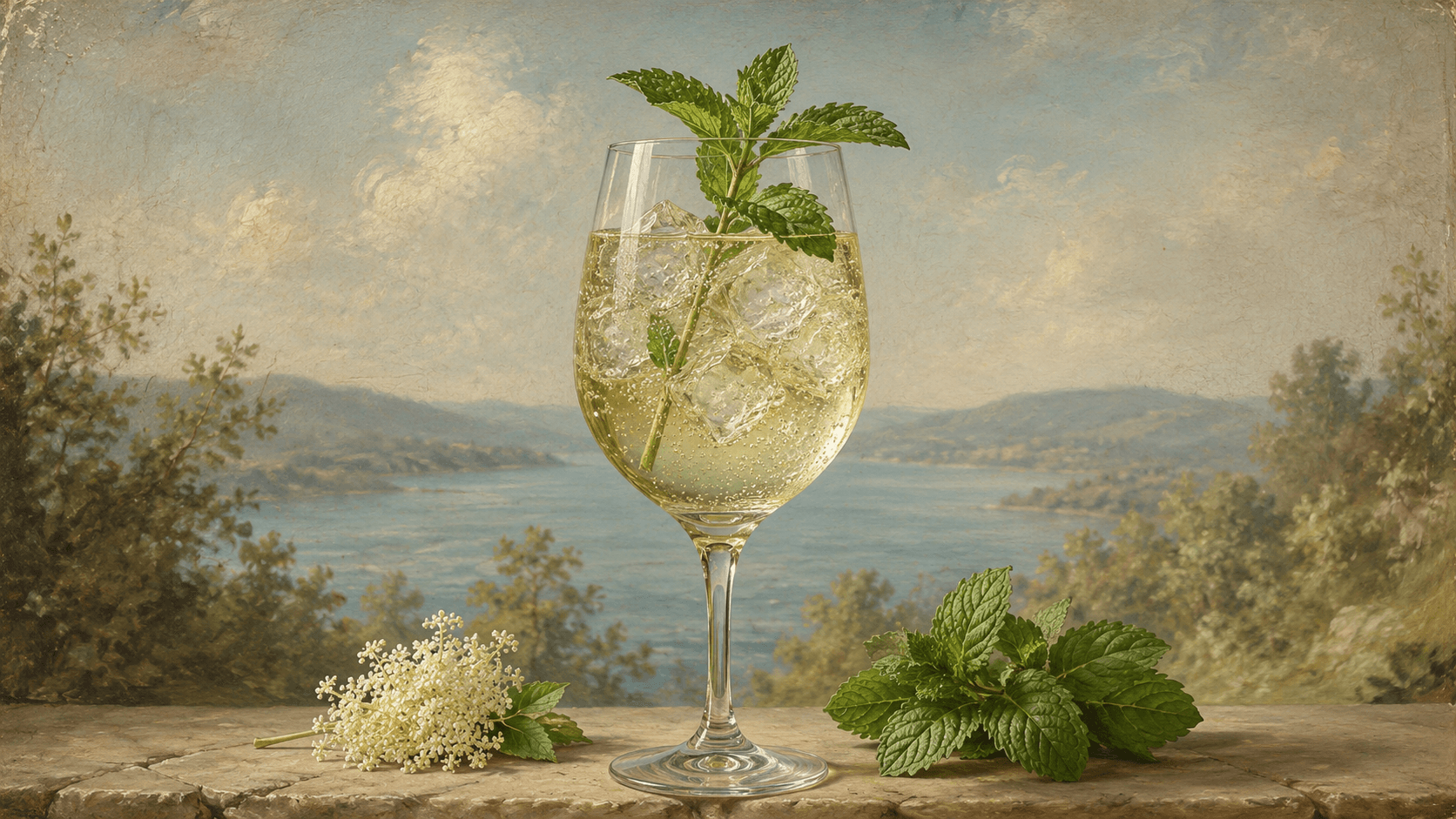 Hugo Spritz cocktail