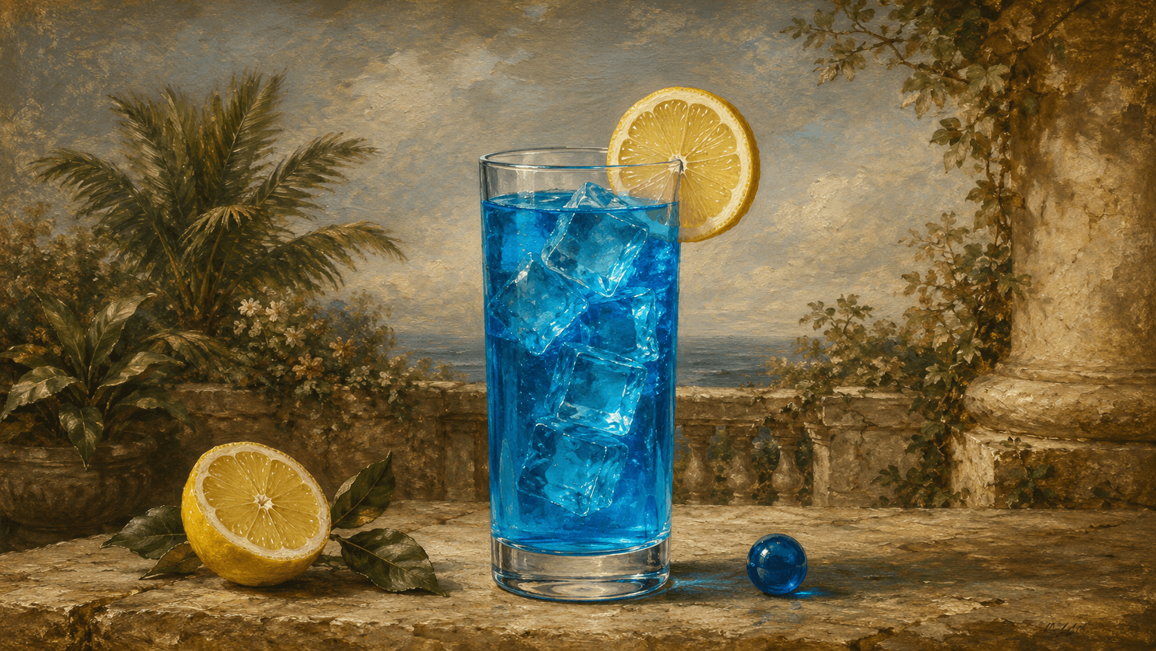 Blue Lagoon cocktail