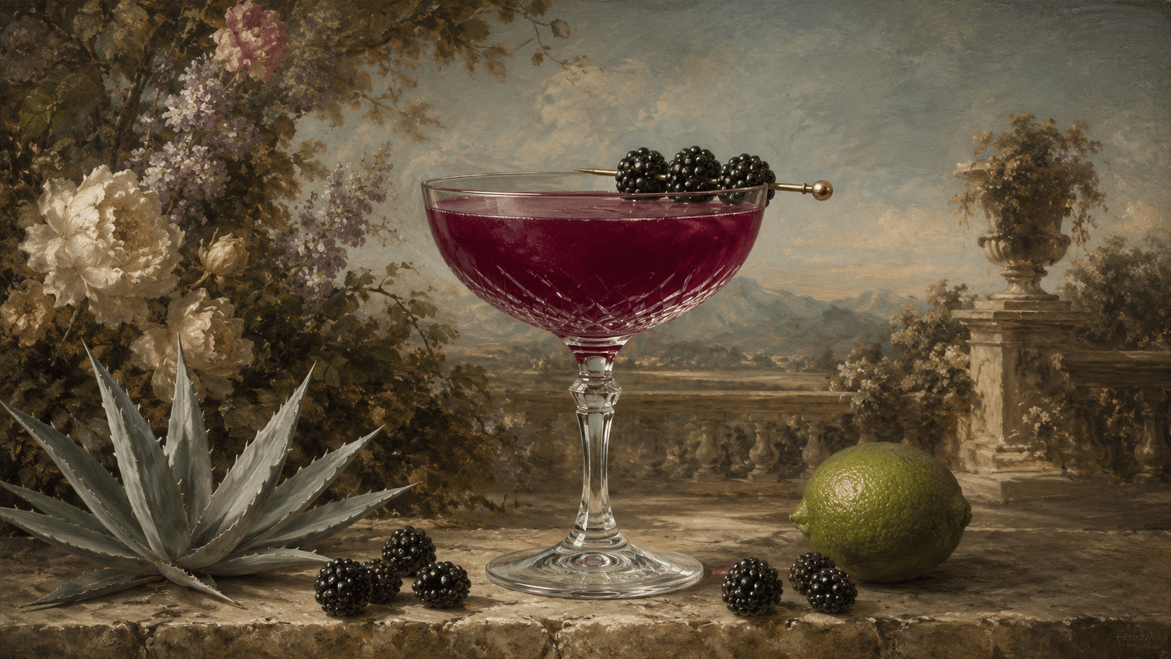 Blackberry Margarita cocktail