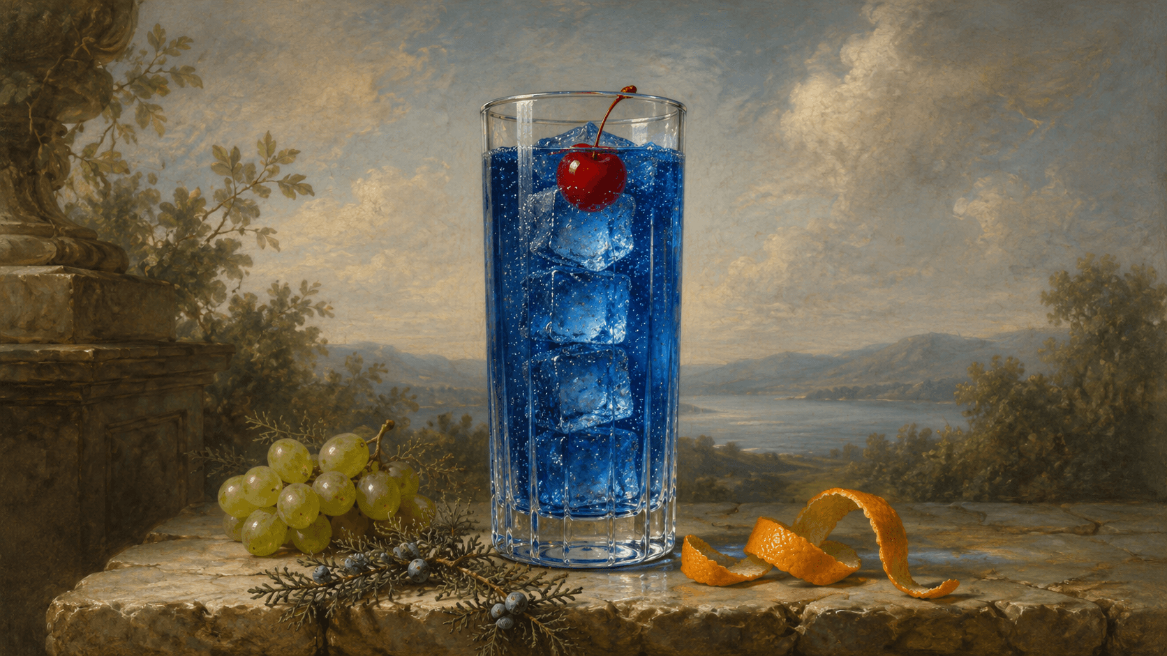 Blue Angel Highball cocktail