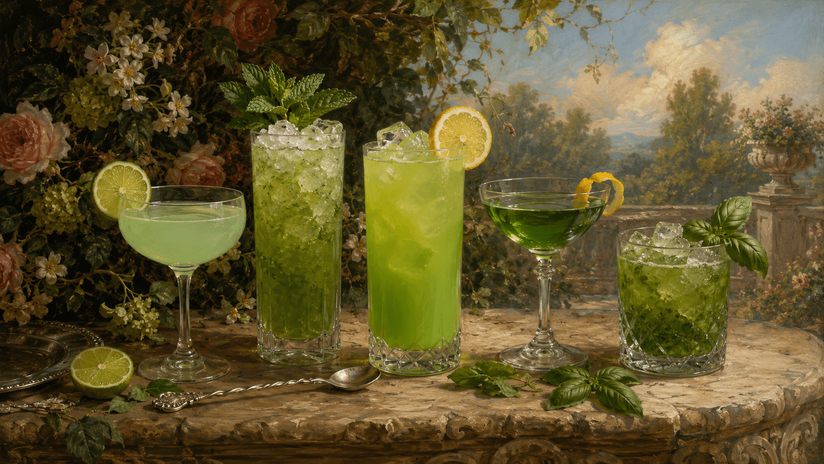 Green Cocktails