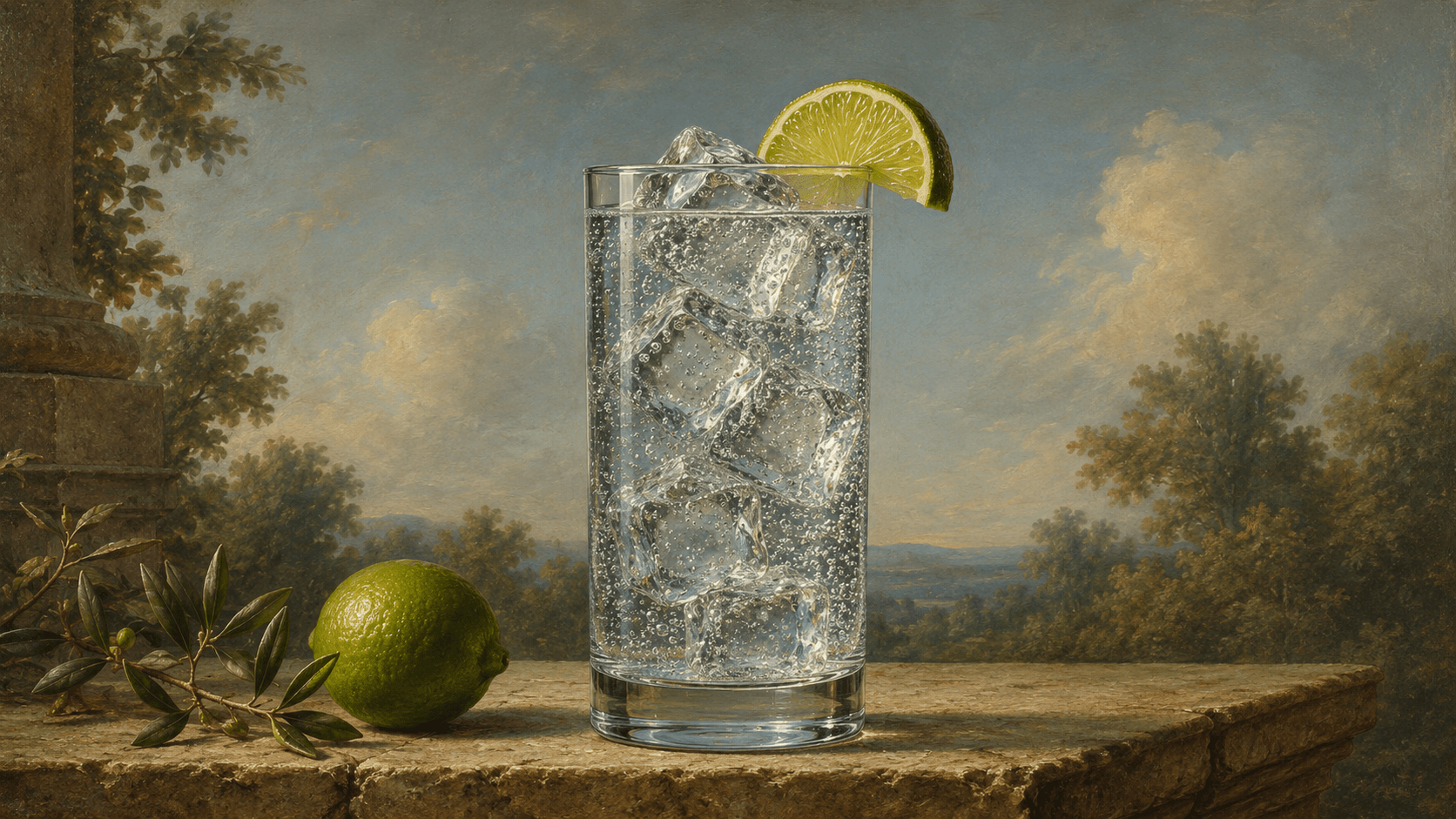 Gin and Tonic cocktail