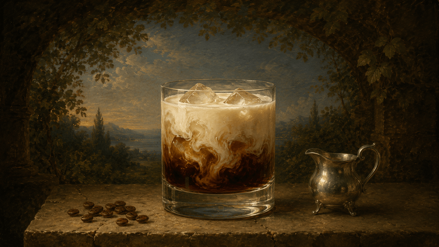 White Russian cocktail
