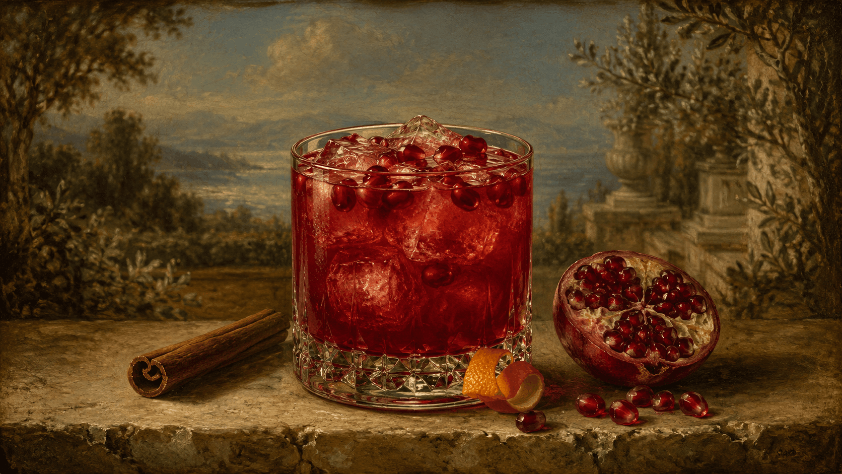 Christmas Margarita cocktail