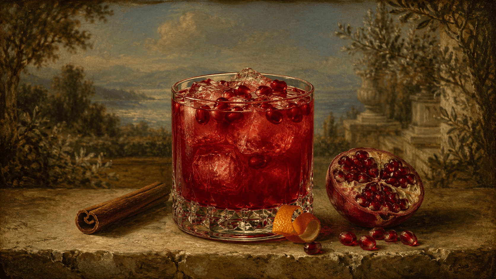 Christmas Margarita cocktail