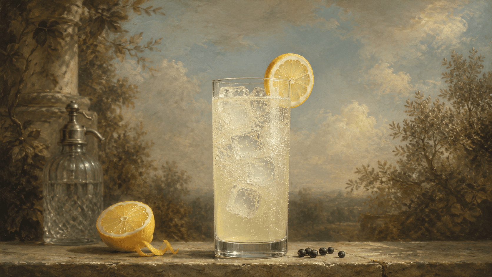 Gin Fizz cocktail