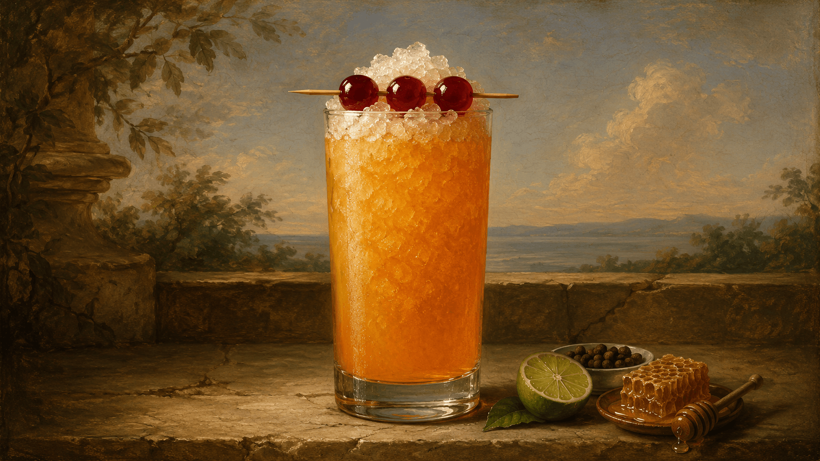 Three Dots and a Dash cocktail