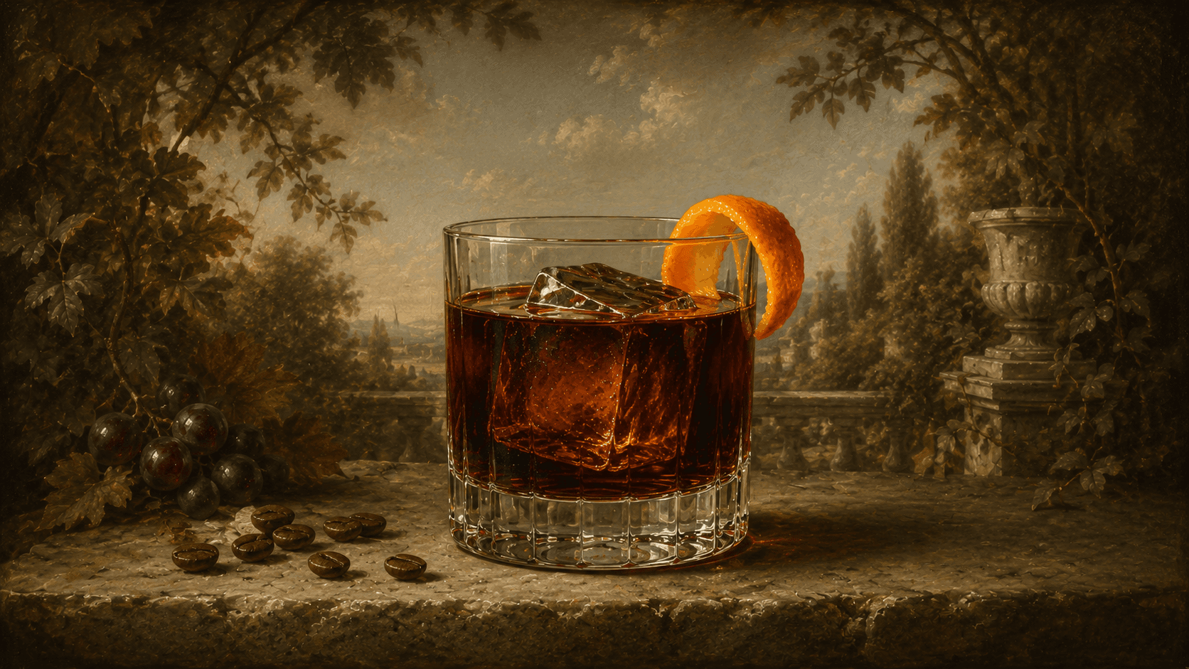 Espresso Negroni cocktail