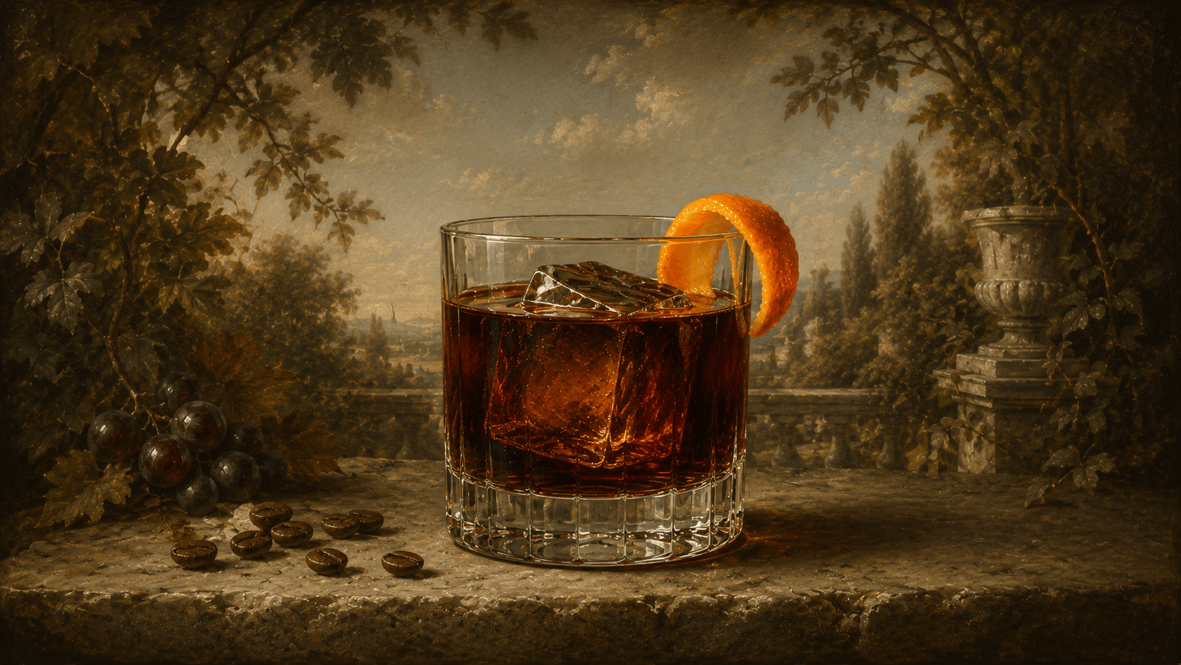 Espresso Negroni cocktail