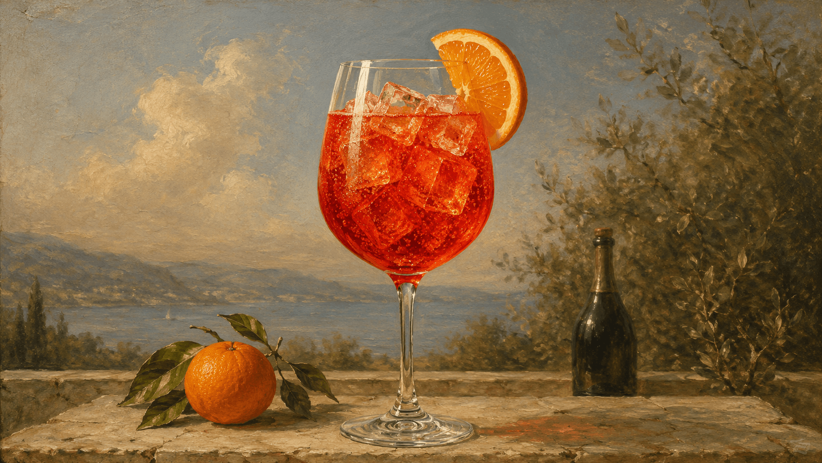 Campari Spritz cocktail