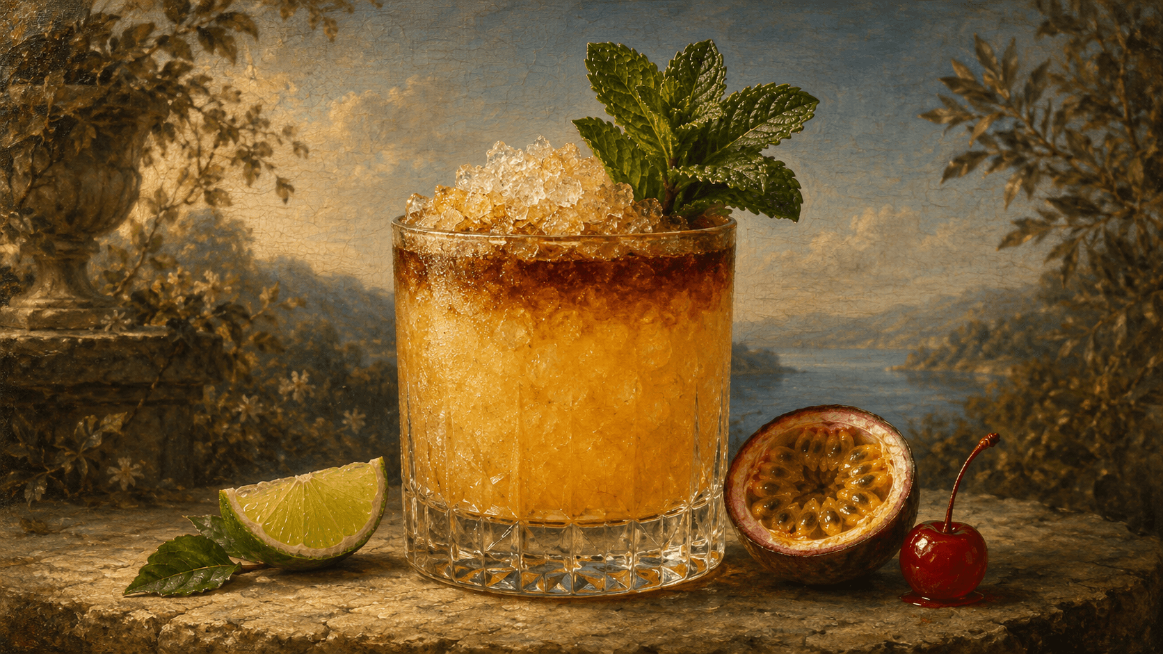 Demerara Dry Float cocktail