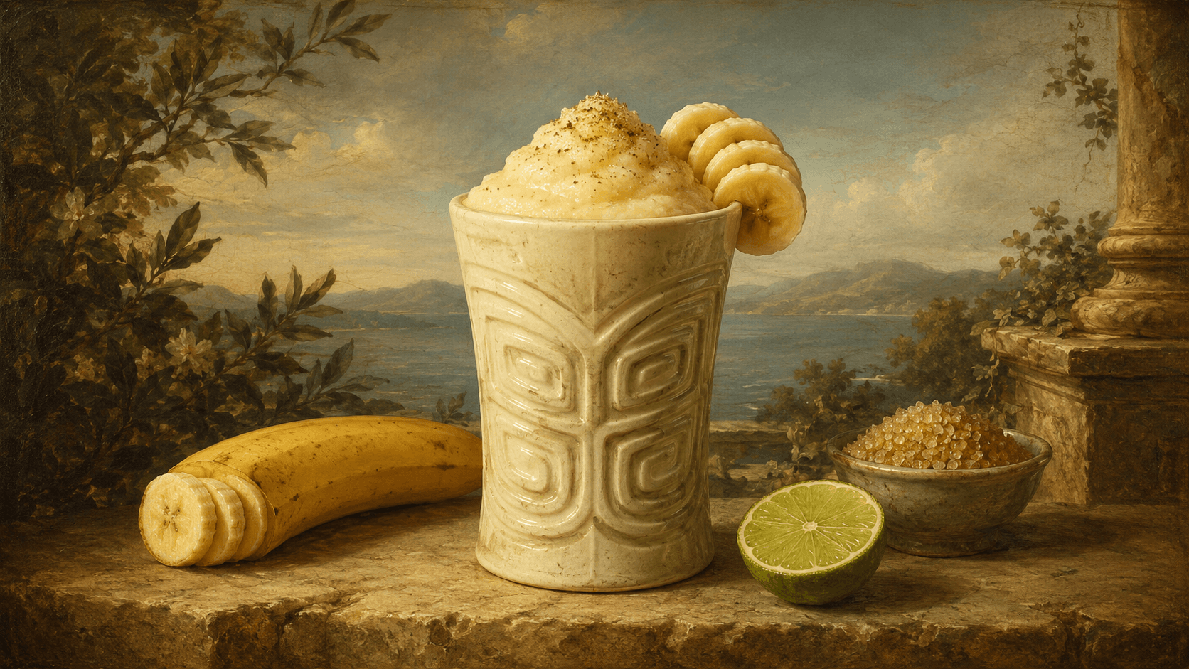 Banana Snaquiri cocktail