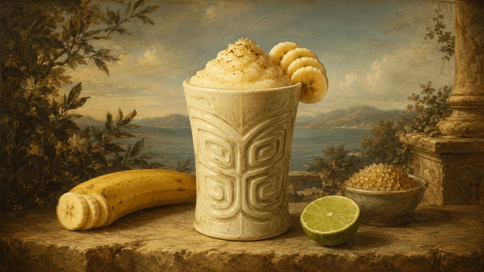 Banana Snaquiri cocktail